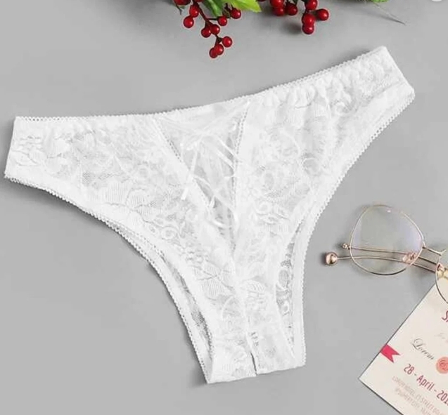 Crotchless Lace Briefs (2) Crotchless Lace Briefs (2)