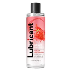 Strawberry Flavored Water-Based Lubricant